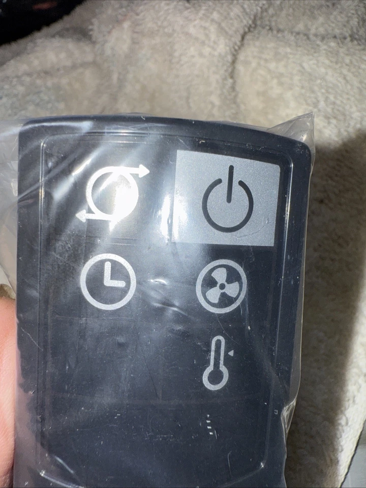 OEM Lasko 5  button  Fan Remote Control Black (NEW) - Image 3 of 4