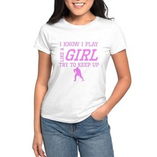CafePress Hockey Like A Girl T Shirt Women's T-Shirt 1461484977