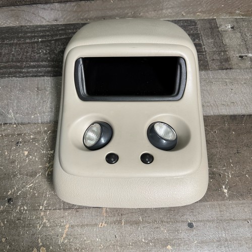 1999-2006 Chevrolet Avalanche Tahoe Overhead Console Dome Map Light Cubby Tan - Picture 4 of 10