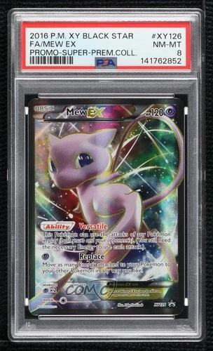 Mew EX (Full Art) Pokémon XY Black Star Promo PSA 8