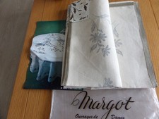 Linen Tablecloth Ecru Top Quality (French Margot) to embroider  200mm x 140mm