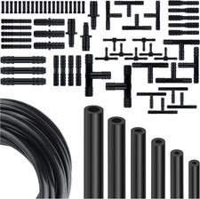 Multipurpose Vacuum Line Kit,6pcs 5ft Vacuum Hose Automotive 64pcs Vacuum 70pcs