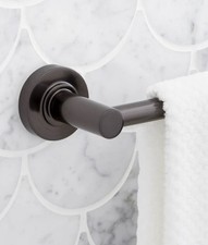 Signature Hardware SHLE24TBGM Lexia 24" Towel Bar - Gunmetal