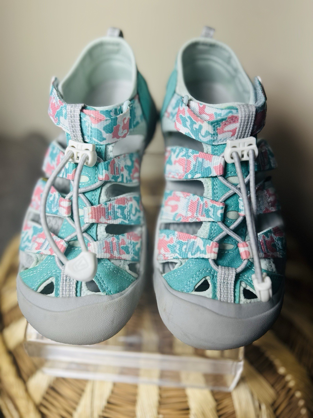 Sandali estivi Keen Newport H2 taglia 3 mimetici rosa glassa 1026267 spedizione veloce