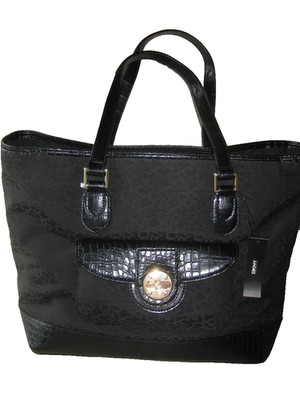 dkny HANDBAG,turnlock bag black logo ,purse,tote,shoulder bag,shopper