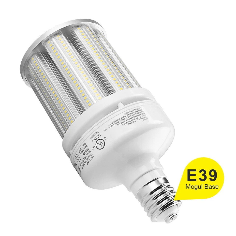 80W LED Corn Cob Light Bulb Replace 350W MH HPS for Warehouse Gas Station 6000K - Image 4 of 4