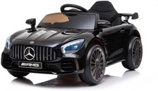 Licensed Mercedes Benz GTR Electric Ride-On Car for Kids – Black – Realistic Des