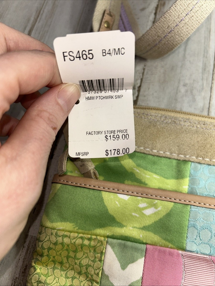 Vintage COACH Swingpack Crossbody Bag #L05Q-465 Spring Floral