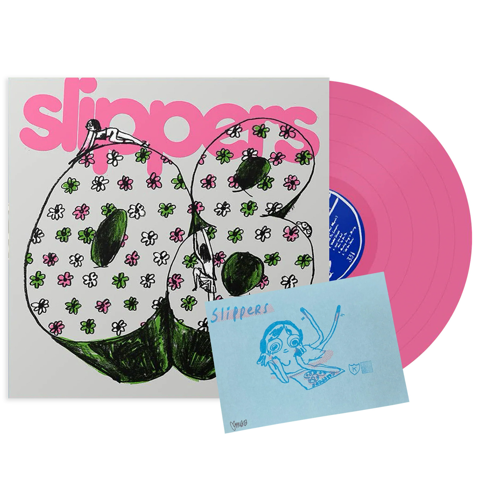 Slippers | Slippers 08 | Vinyl LP - Opaque Pink / Signed / Rough