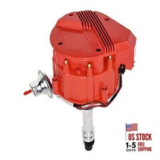 Dual Pickup Coil HEI Distributor - 65K High-Output Ignition Red V8 Engines 