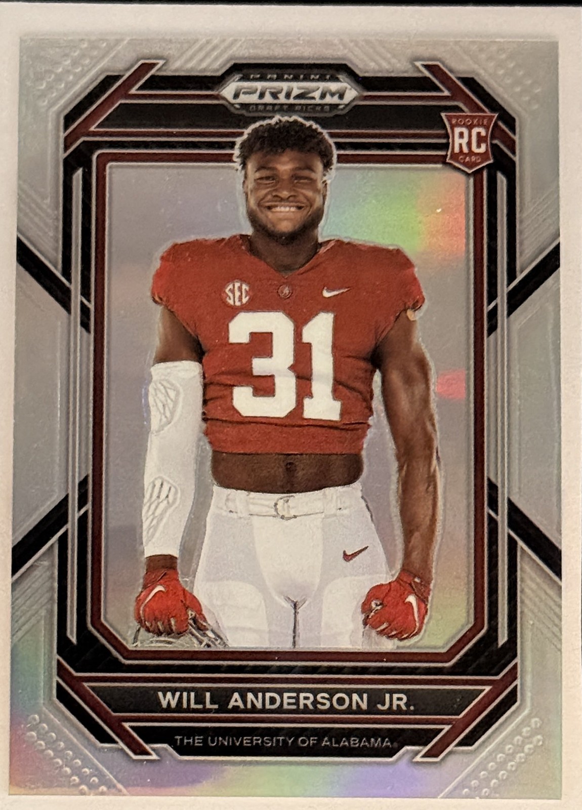 2023 Panini Prizm Draft Picks #162 Will Anderson Jr. Prizms Silver