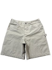 VTG Nike ACG Men s Canvas Cargo Shorts Tan Sz 30-8 Inseam Outdoor Hiking Y2K