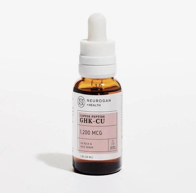 Neurogan GHK-Cu Copper Peptide Neck Face Serum 1200mcg 1oz