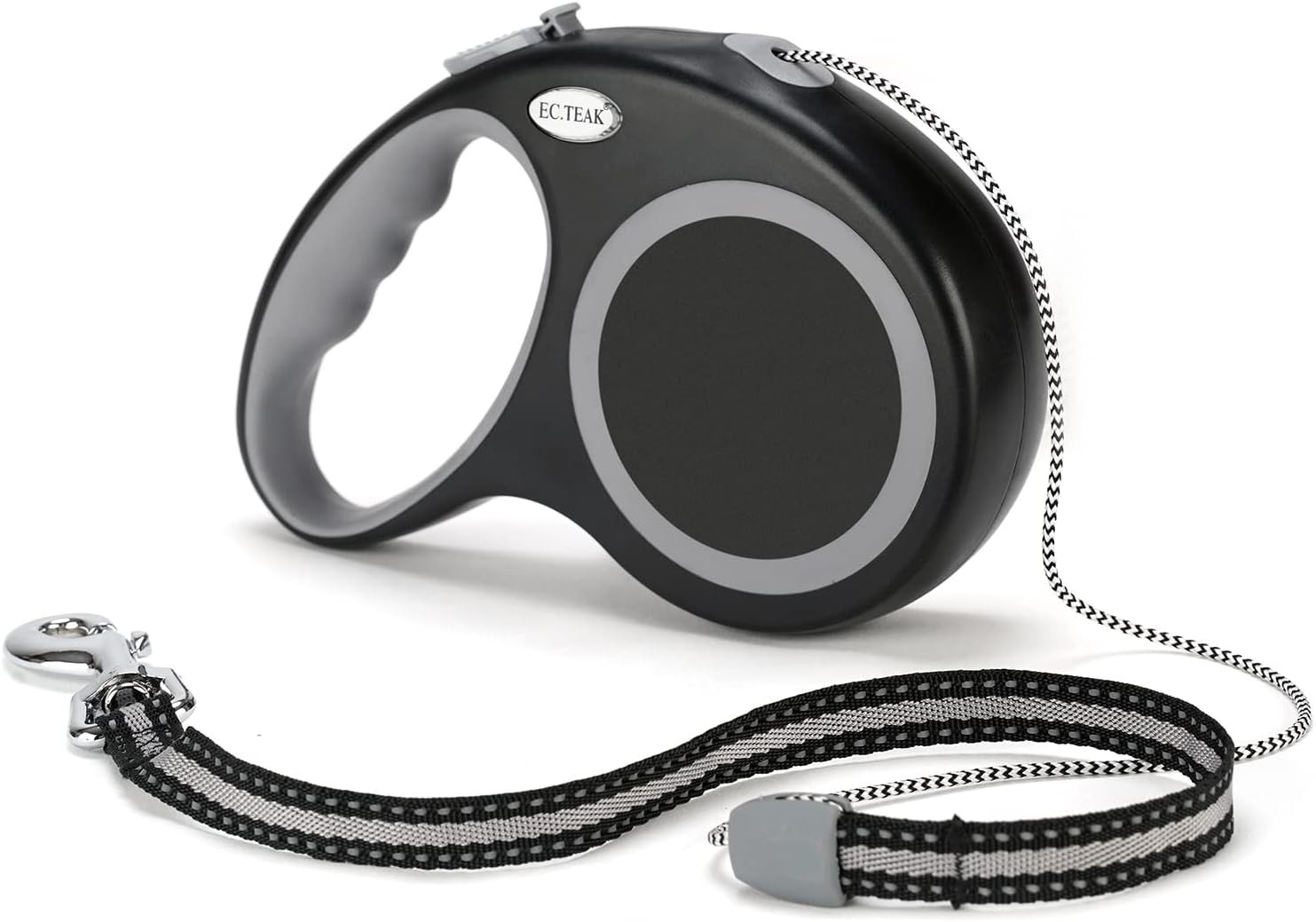 Retractable Dog Leash, 30 FT Walking Leash for 30 (30-77 lbs), Black 