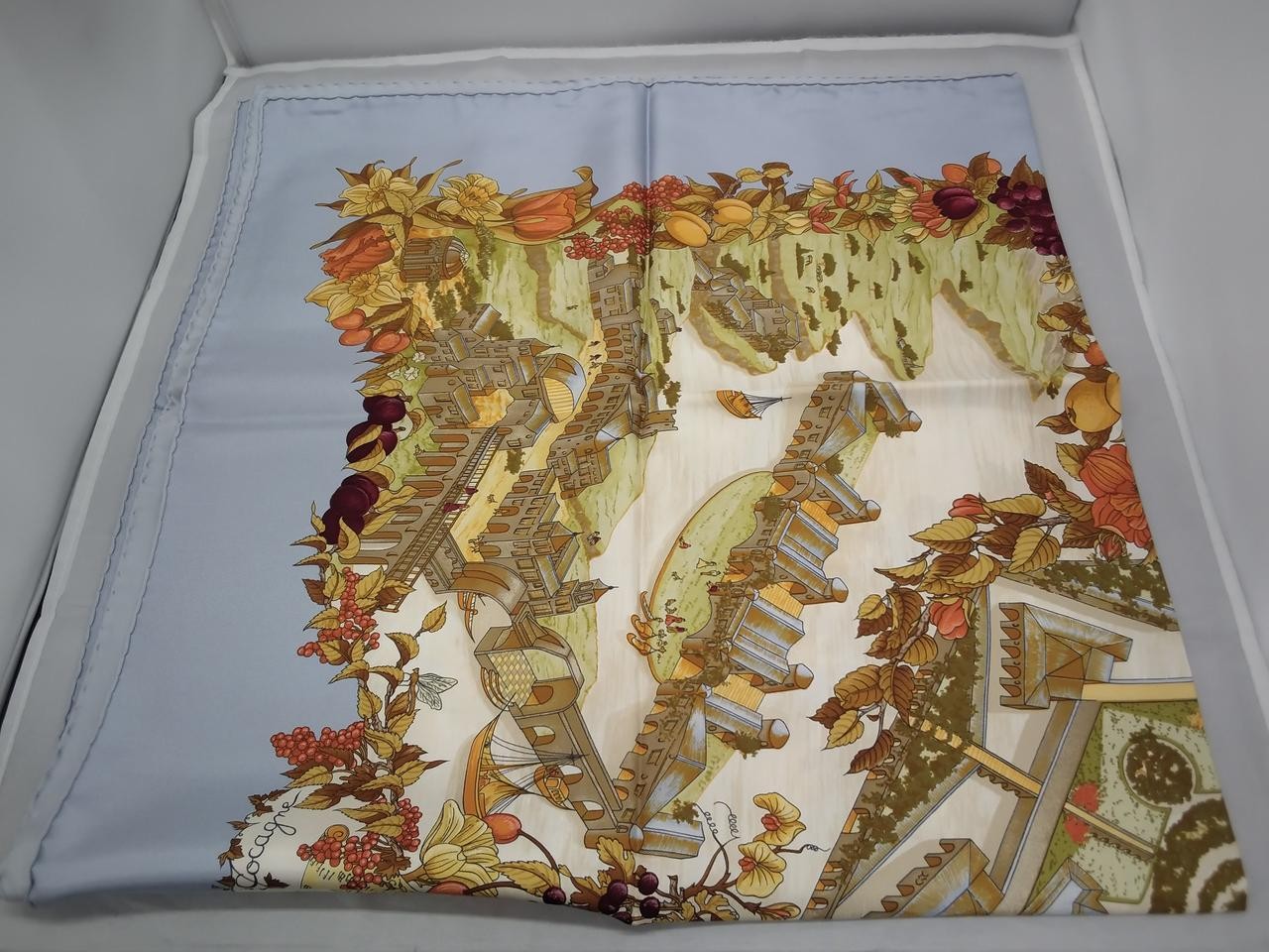 Luxury HERMES silk scarf for women elegant fashion accessory