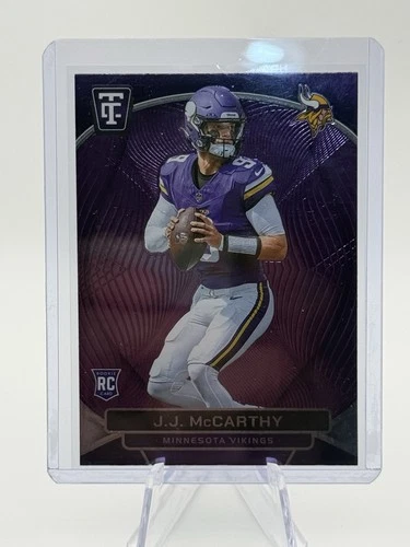 2024 Panini Totally Certified Football Mirror Purple J.J. McCarthy #127 CGC 9.5