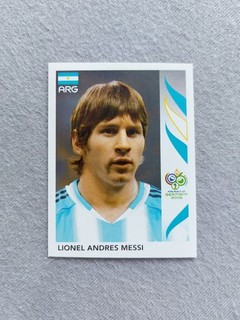 Panini World Cup 2006 sticker no. 185 unpasted Lionel Messi (Argentina).