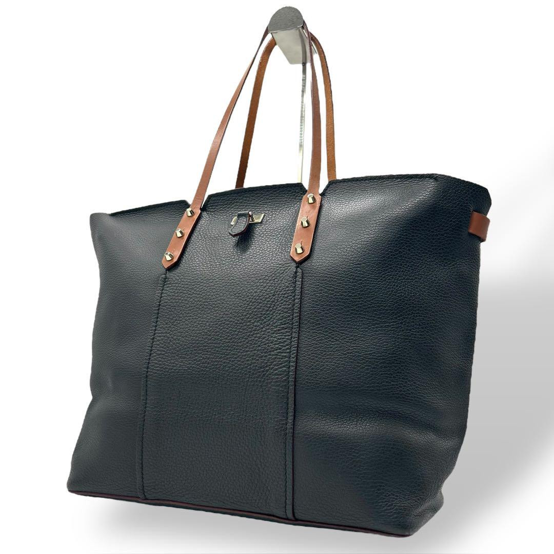 【美品】FURLA かごバッグ ベージュ×ブラック 黒 スタッズ トート 本革 FURLAスタッズ☆トートバッグ 美品】FURLA かごバッグ ベージュ