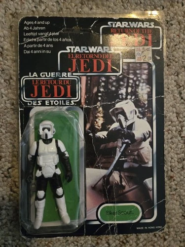 Star Wars Return Of The Jedi Vintage 1983 Trilogp Biker Scout