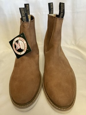 WORK POWER / SIZE 10.5 EE /  FULL GRAIN LEATHER / ROUND TOE / VIBRAM OUTSOLES