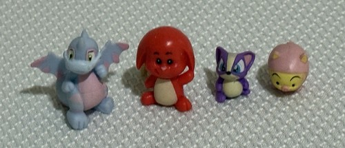 Lotto minifigure Neopets serie 1 a righe Scorchio rosso Kacheek Snorkle Mazzew