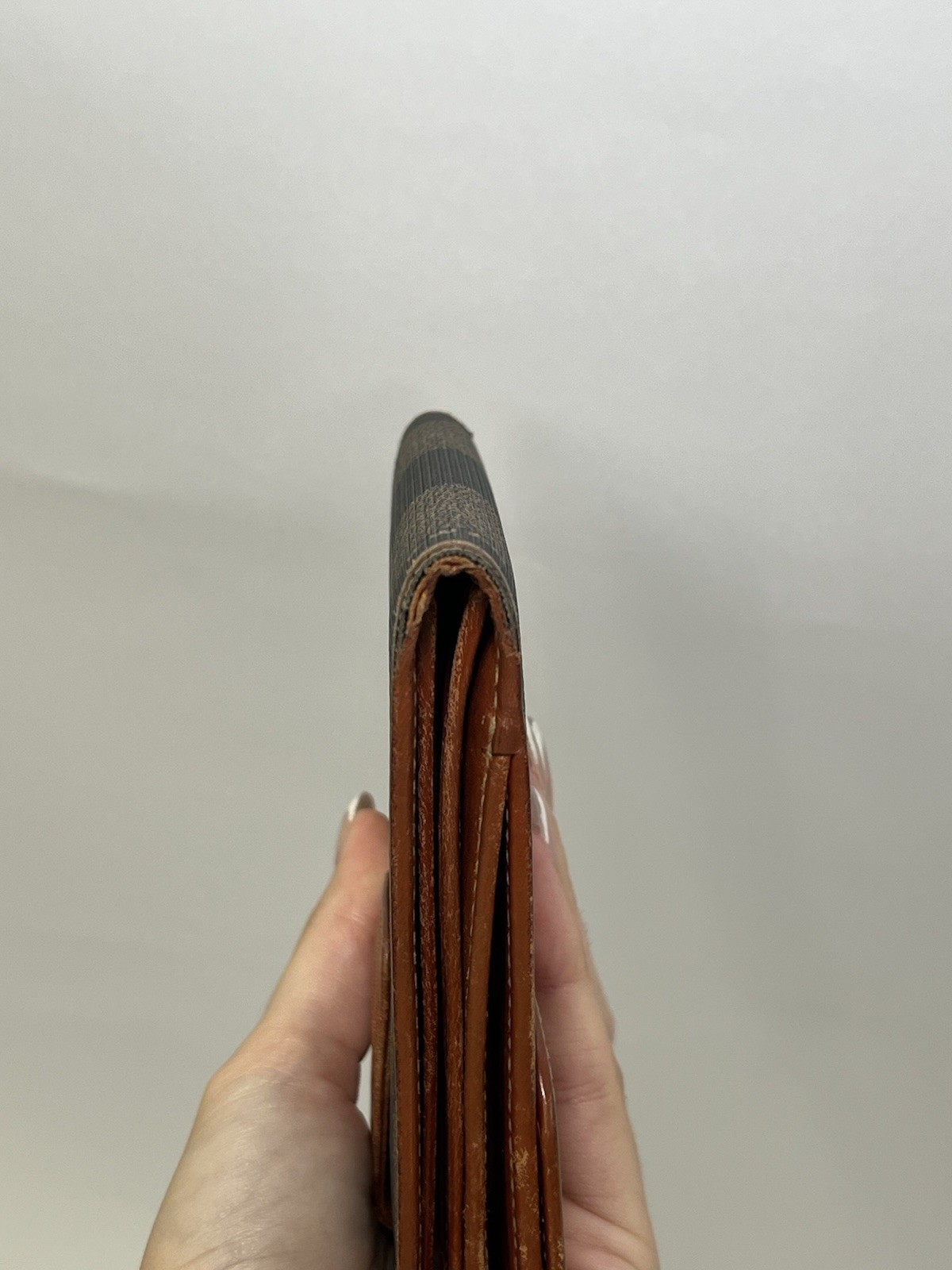 Authentic Vintage Fendi Pequin Check Bifold Wallet – 1980s/90s – Good image 7