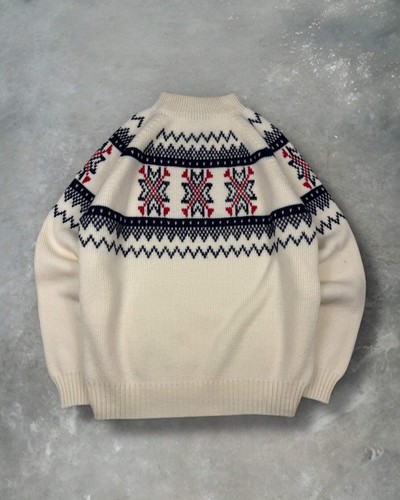 ‘70s Jc Penney Mock Neck Sweater Sz. L