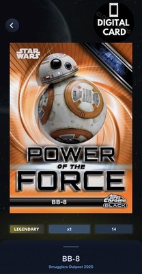 25cc BB-8 ORANGE POWER FORCE SMUGGLERS OUTPOST 25 Star Wars Card Trader