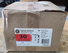 GE THN3361 30A 600V 3P Type 1 Indoor Enclosure NOS