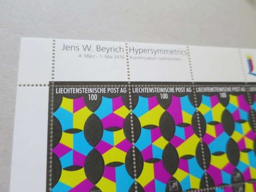 LIECHTENSTEIN 2016 SPECIAL EDITION Jesn Beyrich ' HYPERSYMMETRICS ' /dw948 - Imagen 2 de 4