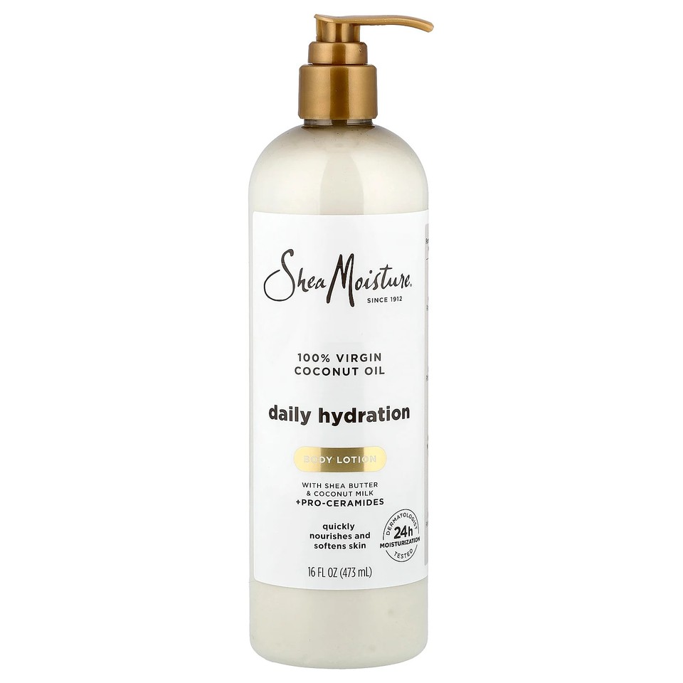 Daily Hydration Body Lotion, 100% Virgin Coconut Oil, 16 fl oz (473 ml)