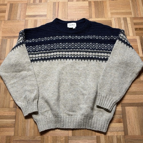 Eddie Bauer, Vintage Eddie Bauer Wool Sweater 1990s Large