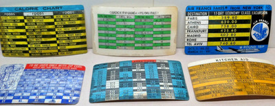 Vintage 3D lenticular Business Cards Lot of 6 cards ~ cool ephemera, vari-vue