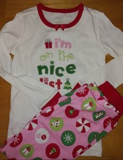 Gymboree PJ's Pajamas Girls Christmas Santa Size 4 NWT