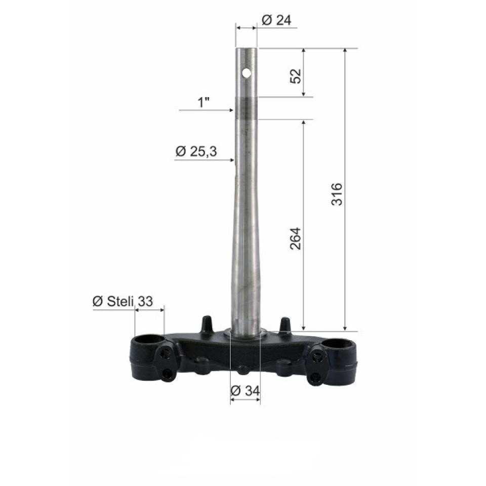 Té de fourche RMS pour JF09A résout vos problèmes de guidon instable