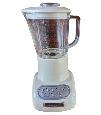 KitchenAid Artisan Standmixer Smoothiemaker 5KSB5553 Creme gebraucht Top