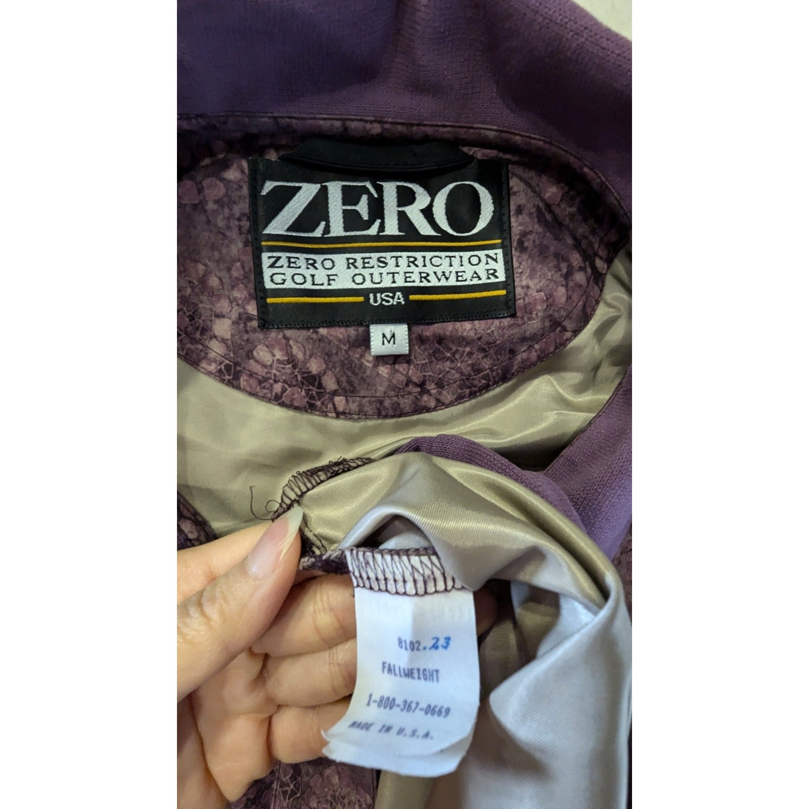 ZERO RESTRICTIONS Jacket Medium Quarter Button Go… - image 6