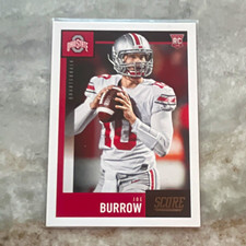 Panini 2020 Score Joe Burrow Ohio State Buckeyes Rookie Card #438. rookie card picture