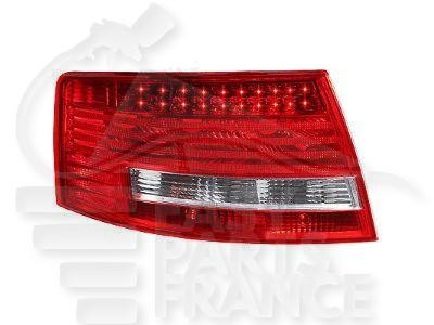 Feu arrière-gauche extérieur LED Audi A6 étanche antichoc rouge