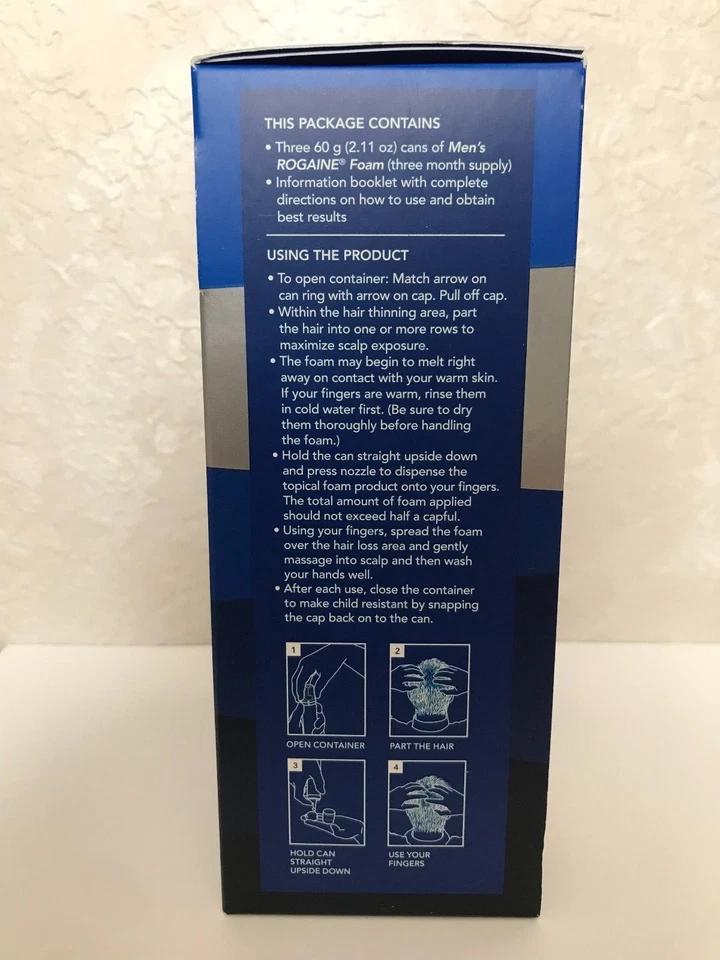 Men's Rogaine 5% Minoxidil Hair Regrowth Treatment Foam - 3 Months Supply - NEW! - Image 3 of 4