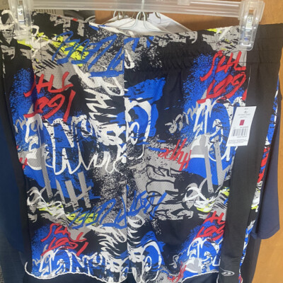 PRO PLAYER PANEL SHORTS GRAFFITI  LARGE/EXTRA LARGE NWT BEAUTIFUL