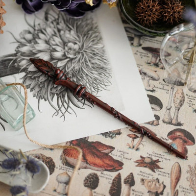 Litjoy Harry Potter Branch Wand Chestnut Phoenix Feather Unyielding 10'' NIB