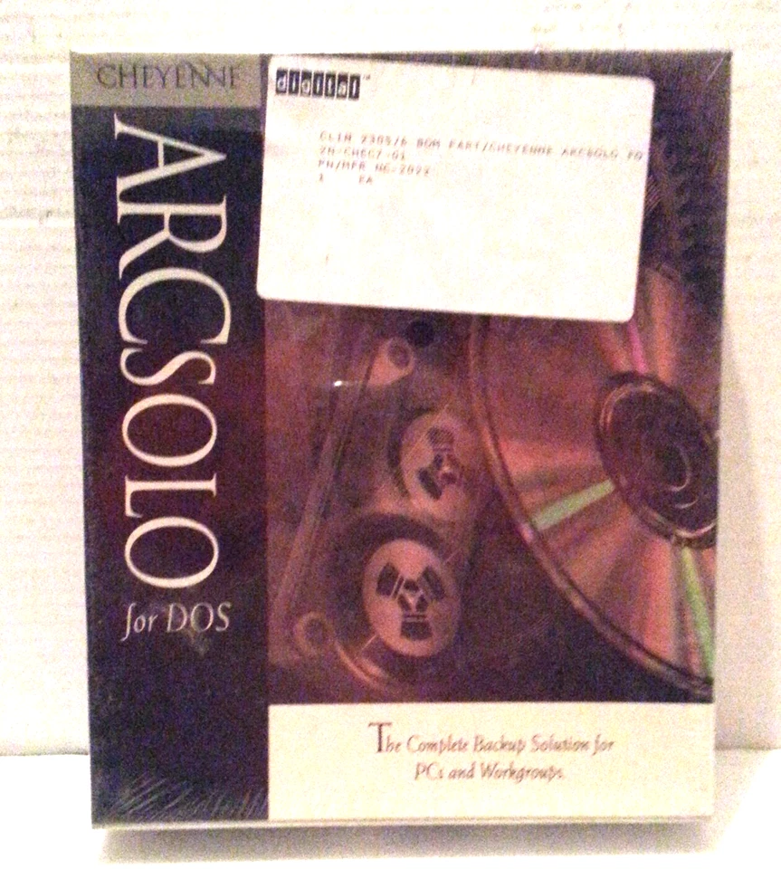  Cheyenne ARCsolo for DOS V2.2 Complete Backup Software PC Workgroup SEALED! - Image 3 of 4