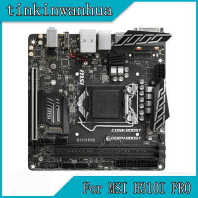 For   H310I PRO Motherboard LGA1151 DDR4 DP DVI Mini-ITX 8/9th Gen i9/i7/i5/i3 #