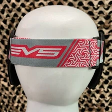 NEW KM Paintball EVS Goggle Strap - Red/Grey