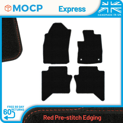 Express with Red Pre-Stitch Trim Van Mats to fit Toyota Hilux Double Cab Auto...