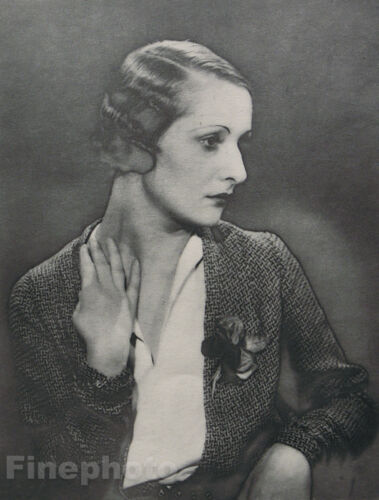 1931 Original MAN RAY Surreal Female Fashion Portrait Art Deco Photo Gravure - Picture 1 of 1