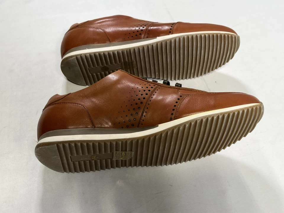 Мужские Bacco Bucci Studio Meyer коньяк кожаные кроссовки 9,5 новый - Изображение 4 из 4
