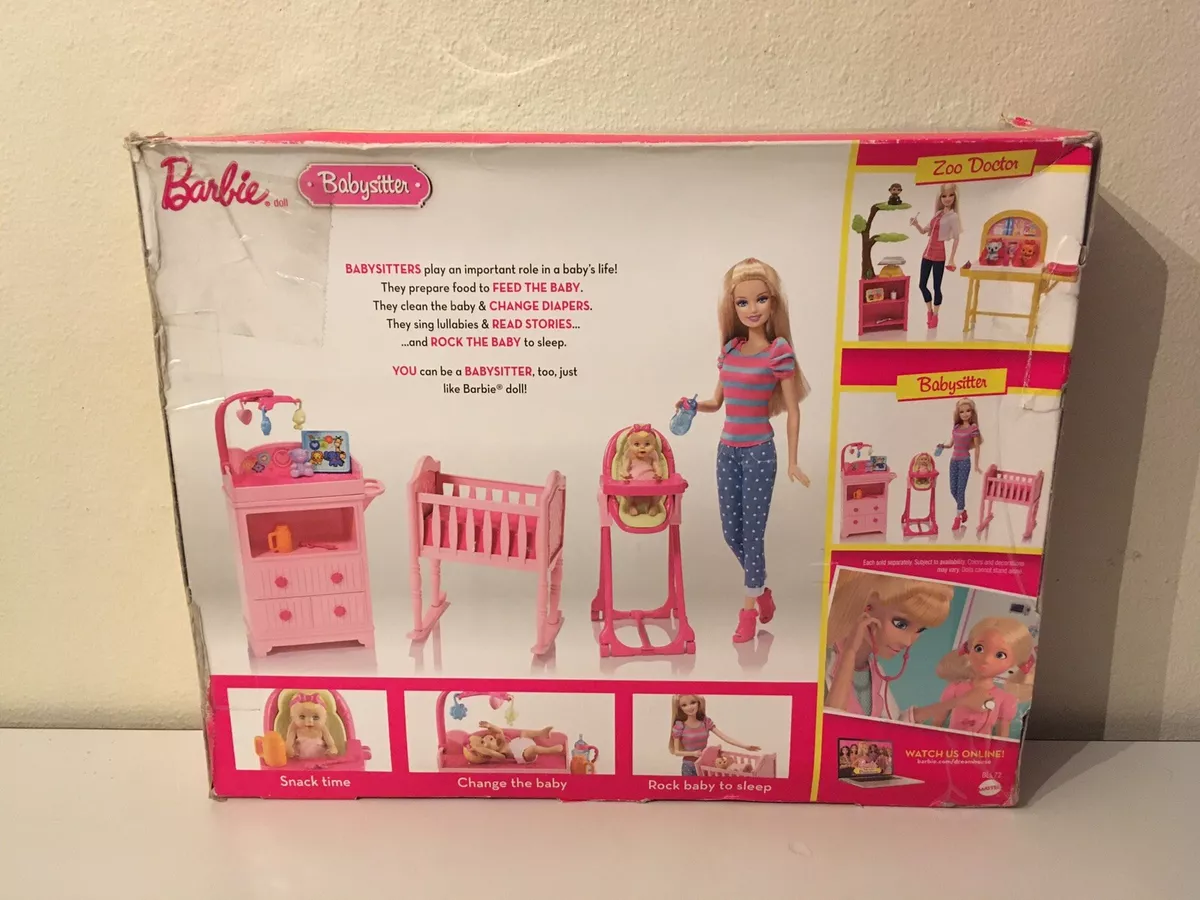 Baby best sale sitter barbie
