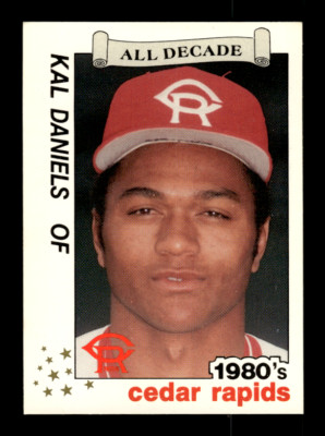 1990 Best Cedar Rapids Reds All Decade # 2 Kal Daniels Card (ML) Cincinnati Reds